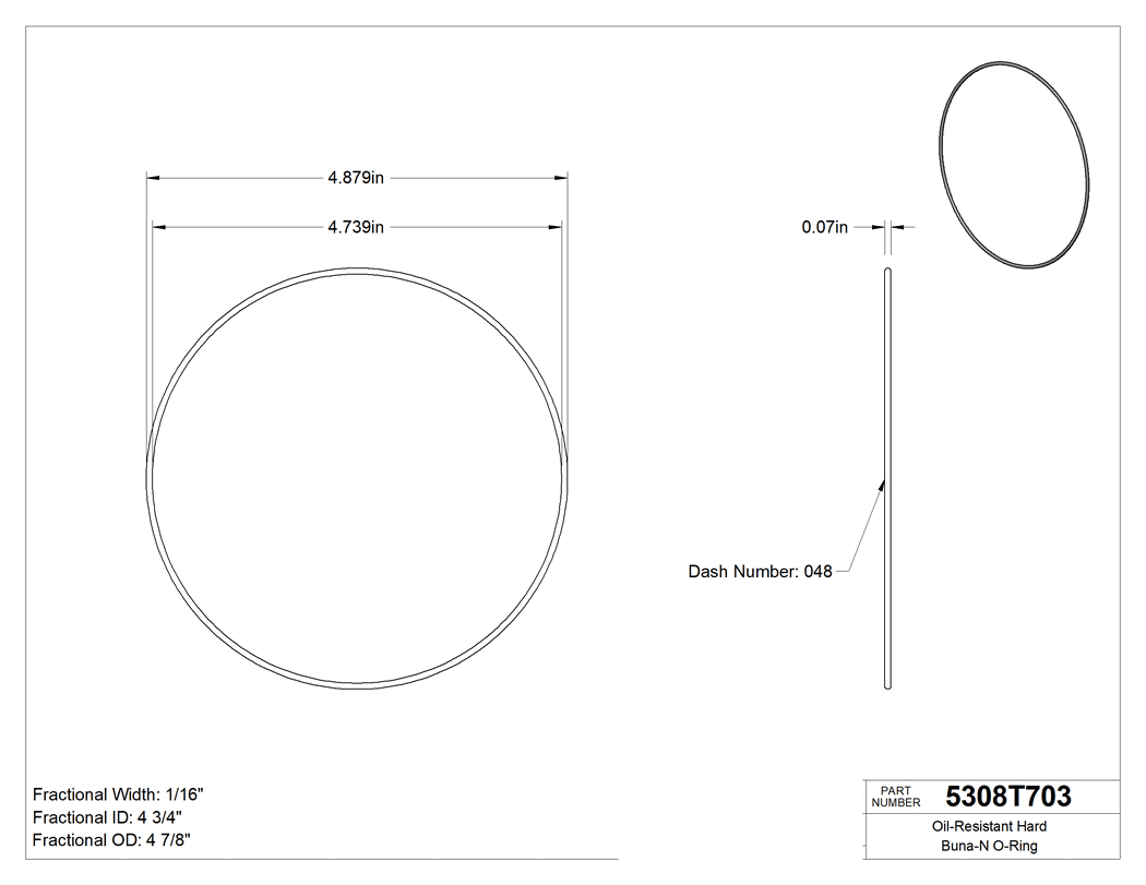 Technical drawing - 5308T703